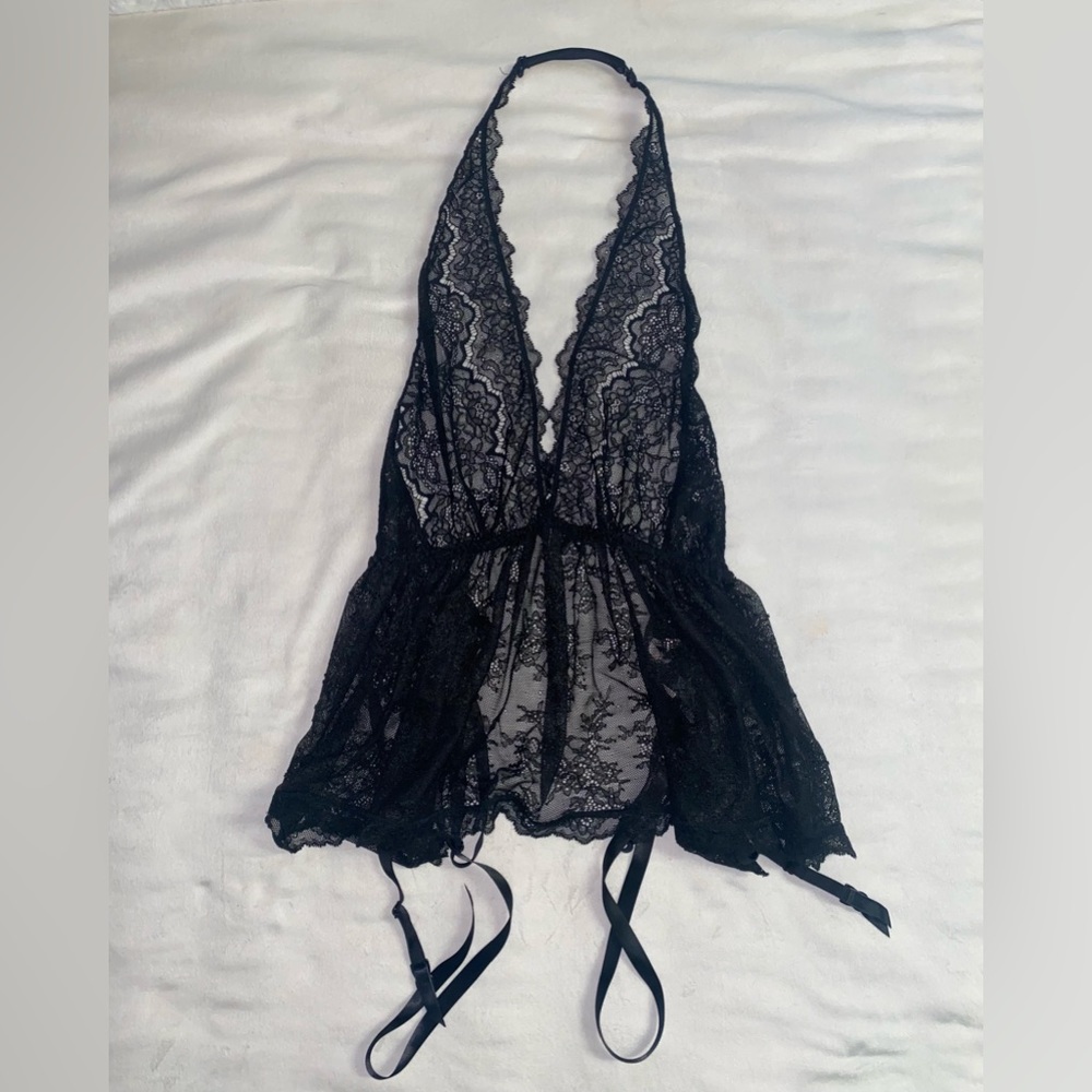 Victoria’s Secret Lace Up Lingerie Top